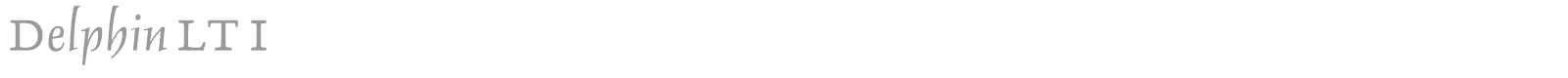 Delphin LT I font preview